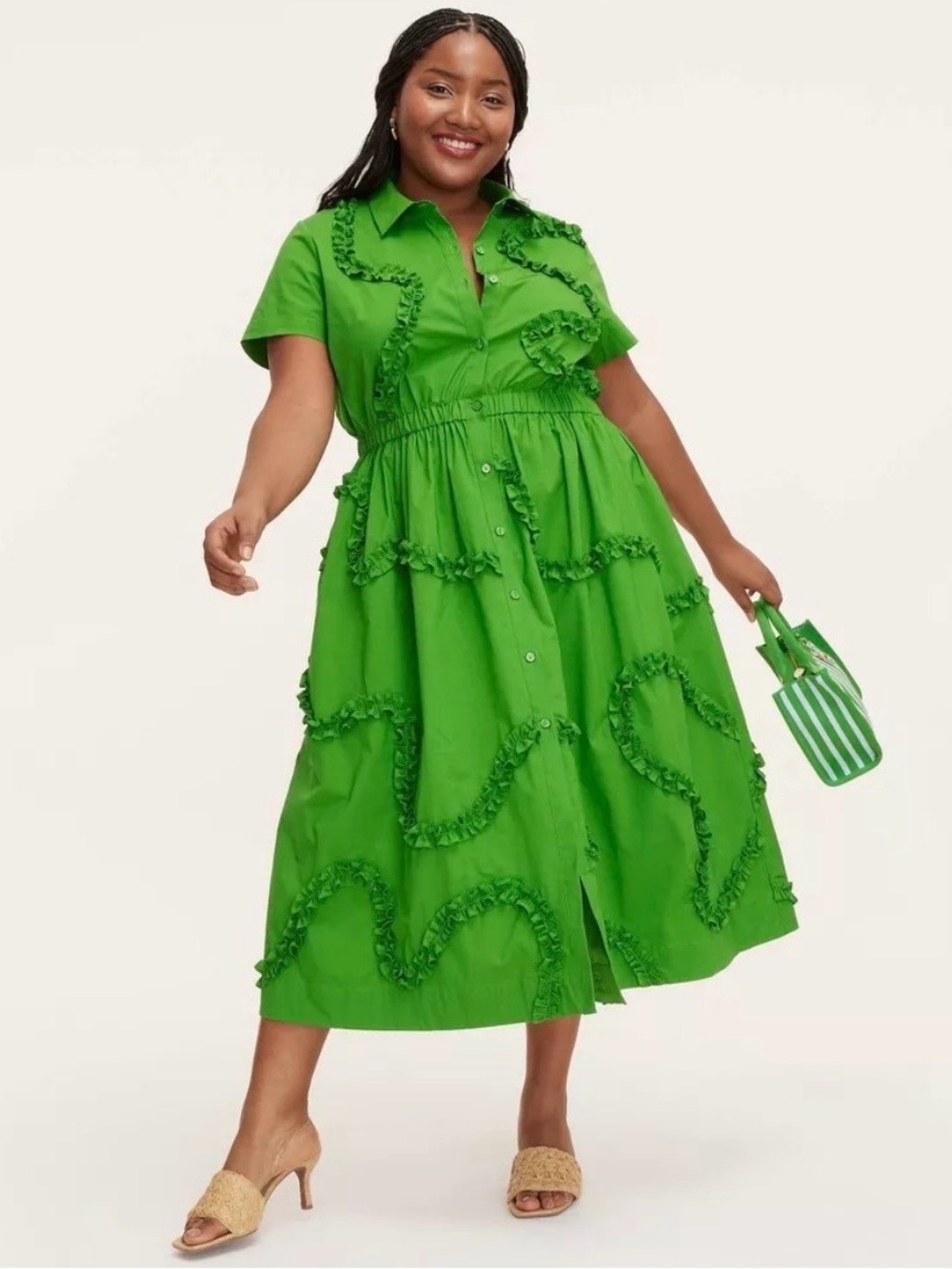 Women's Ribbon Short Sleeve Midi Shirtdress-kate spade x Target